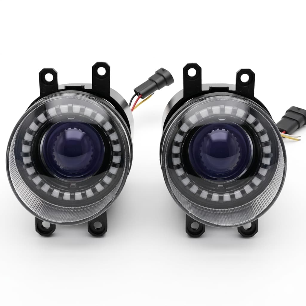 Universal LED Fog Light With Small SMD Pair 3.5 inches - Auto Lamp Driving Fog Lamp - Car Front Replacement