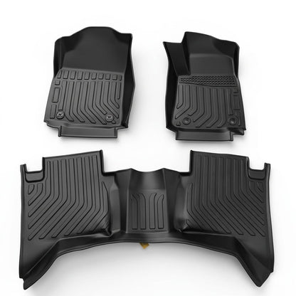 Toyota Hilux Revo TPE Floor Mats Black 3 Pcs 2016 - 2026