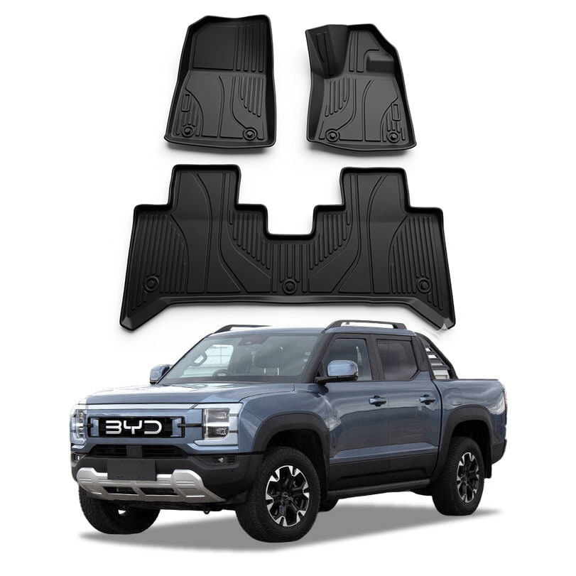 BYD Shark 6 TPE Floor Mats Black 3 Pcs 2025 - 2026