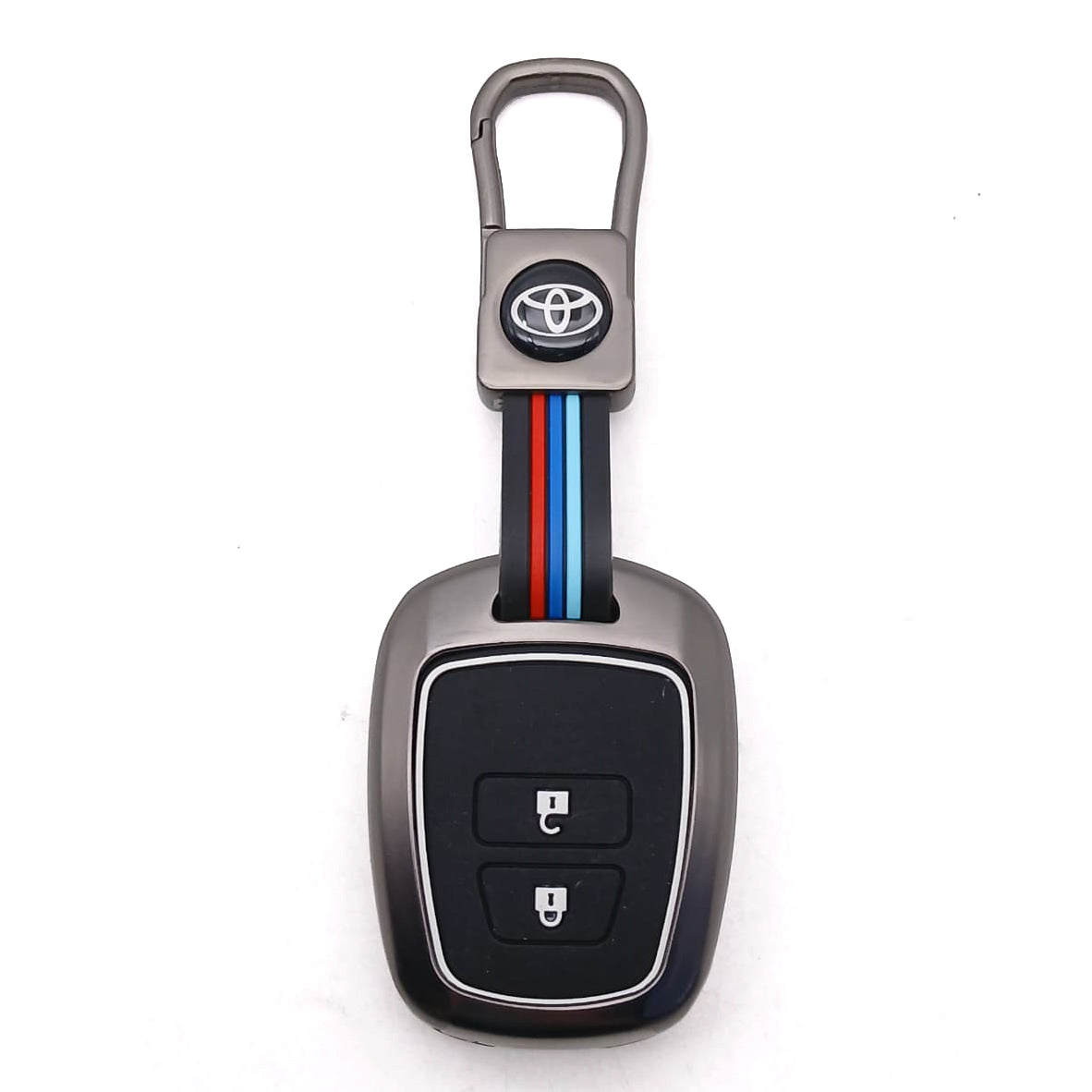Toyota Corolla / Vitz Metal Key Shell Cover With 2 Buttons 2011 - 2017