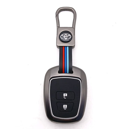 Toyota Corolla / Vitz Metal Key Shell Cover With 2 Buttons 2011 - 2017