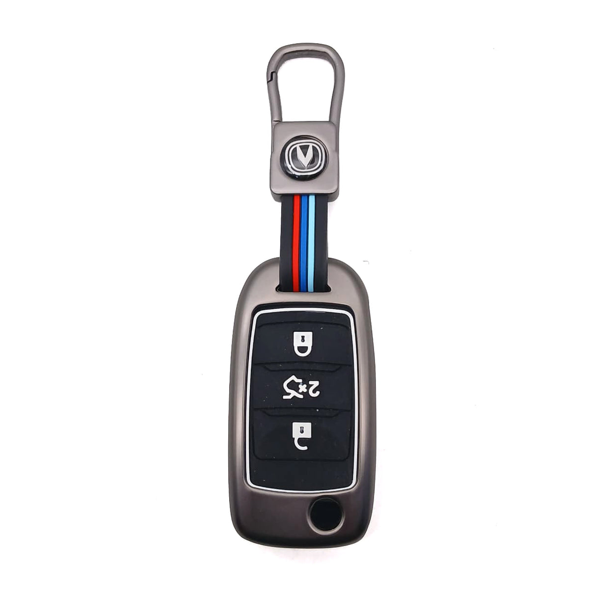 Changan Alsvin Metal Key Shell With PVC Silicone Key Cover 2021 - 2026 - 3 Buttons