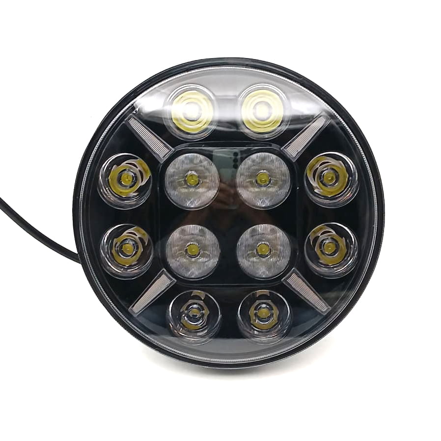 Universal Round Shape 12 LED Projector Fog Light - Spot Light For Cars and Bikes