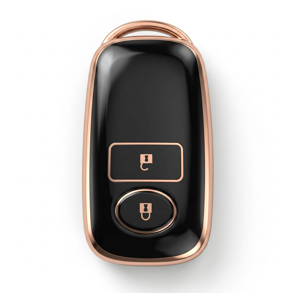 Toyota Raize TPU Protection Key Cover 2 Buttons Black Golden 2020 - 2026