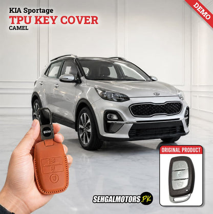 KIA Sportage TPU Key Cover Camel 2019 - 2024