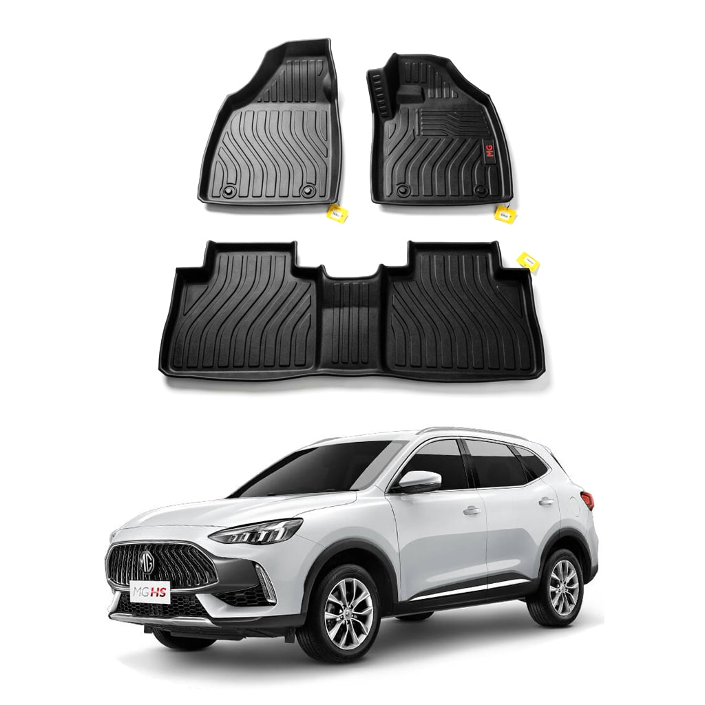 MG HS PHEV TPE Floor Mats Black 3 Pcs 2024 - 2025