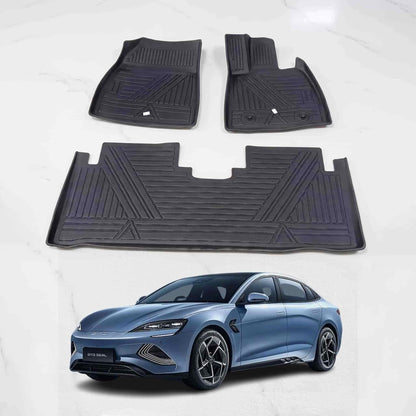 BYD Seal TPE Floor Mats Black 3 Pcs 2024 - 2026