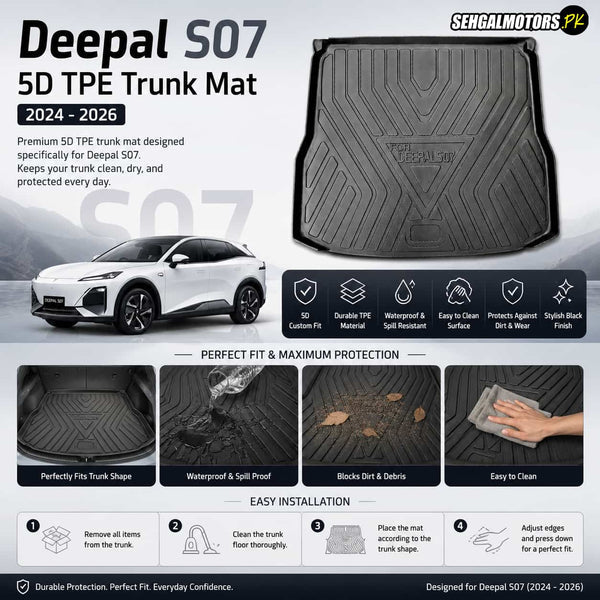 Deepal S07 5D TPE Trunk Mat 2024 - 2026