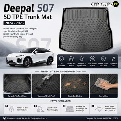 Deepal S07 5D TPE Trunk Mat 2024 - 2026