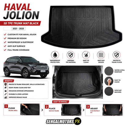 Haval Jolion 5D TPE Trunk Mat Black 2021 - 2026