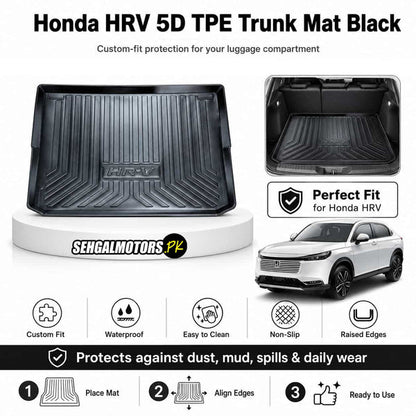 Honda HRV 5D TPE Trunk Mat Black 2022 - 2026