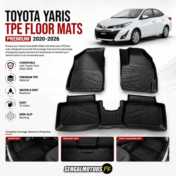 Toyota Yaris TPE Floor Mats 2020 - 2026