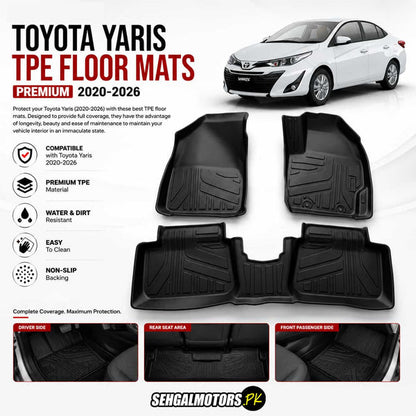 Toyota Yaris TPE Floor Mats 2020 - 2026