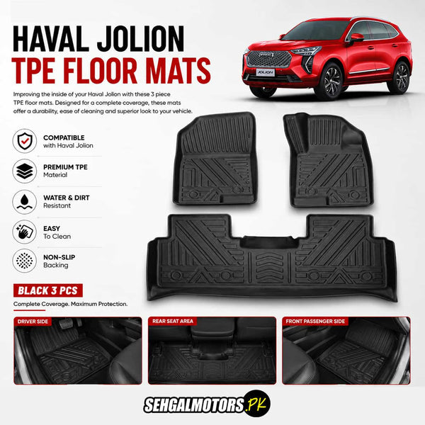 Haval Jolion TPE Floor Mats 3 Pcs 2021 - 2026