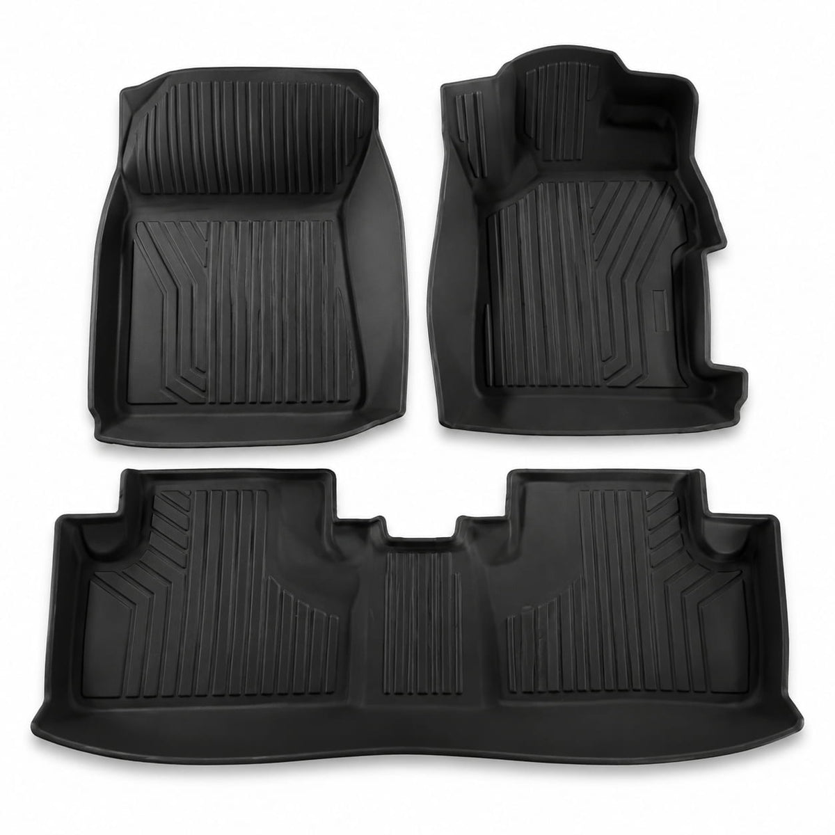 Honda Civic Rebirth TPE Floor Mats Black 3 Pcs 2012 - 2015