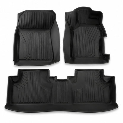 Honda Civic Rebirth TPE Floor Mats Black 3 Pcs 2012 - 2015