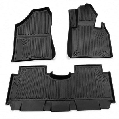 KIA Sorento TPE Floor Mats Black 3 Pcs 2021 - 2024