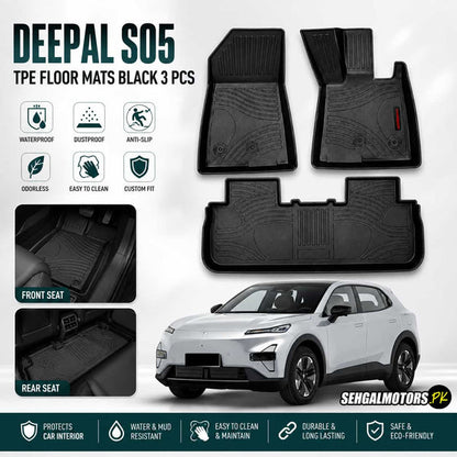 Deepal S05 TPE Floor Mats Black 3 Pcs 2025 - 2026
