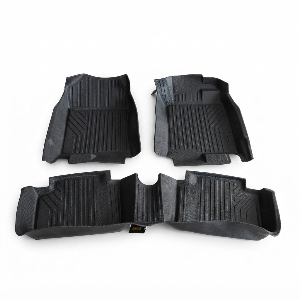 Honda Civic TPE Floor Mats Black 3 Pcs 2016 - 2021