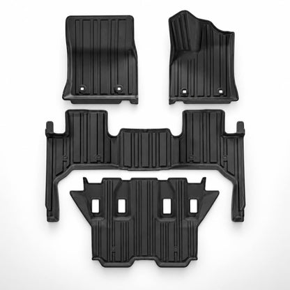 Toyota Land Cruiser  LC300 TPE Floor Mats Black 4 Pcs 2022 - 2026