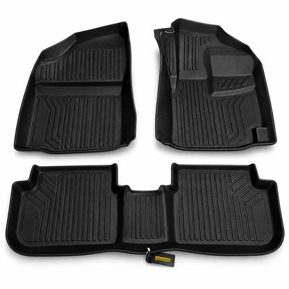 Toyota Corolla TPE Floor Mats Black 3 Pcs 2009 - 2013