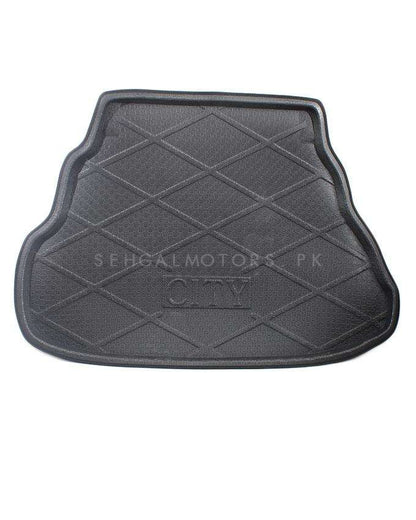 Honda City Foam Trunk Mat Black Mix Design 2009 - 2020 - Cargo Boot Liner Diggi Protection Tray Cover