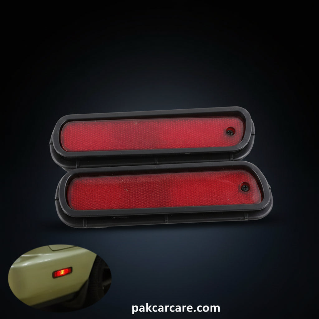 JDM Style Bumper Rear Marker Lamps Red Color