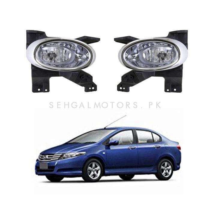 Honda City DLAA Fog Lamps Bumper Light With Chrome HD336E 2009 - 2014