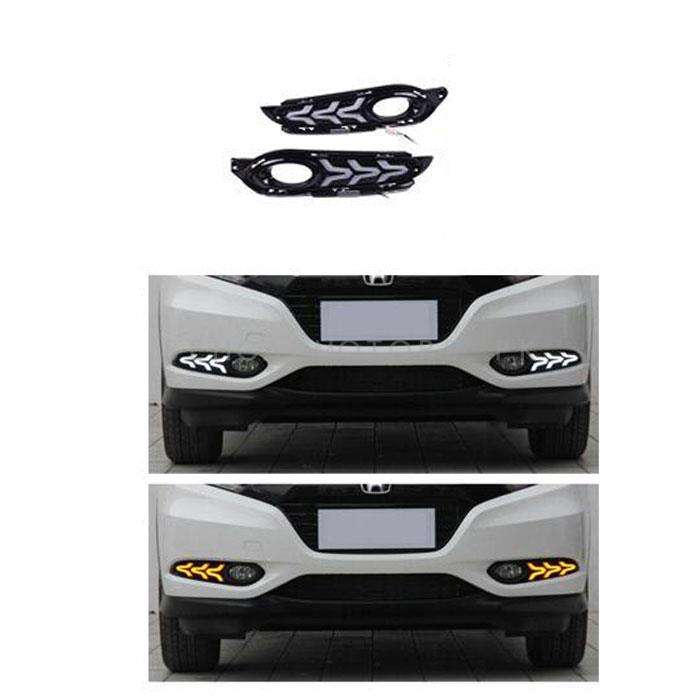 Honda Vezel Fog Lamps Lights DRL Covers Arrow Style 2014 - 2020
