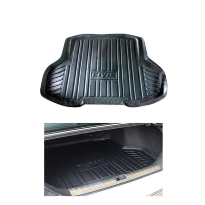 Honda Civic 5D TPE Trunk Mat Black 2016 - 2021 - Cargo Boot Liner Diggi Protection Tray Cover