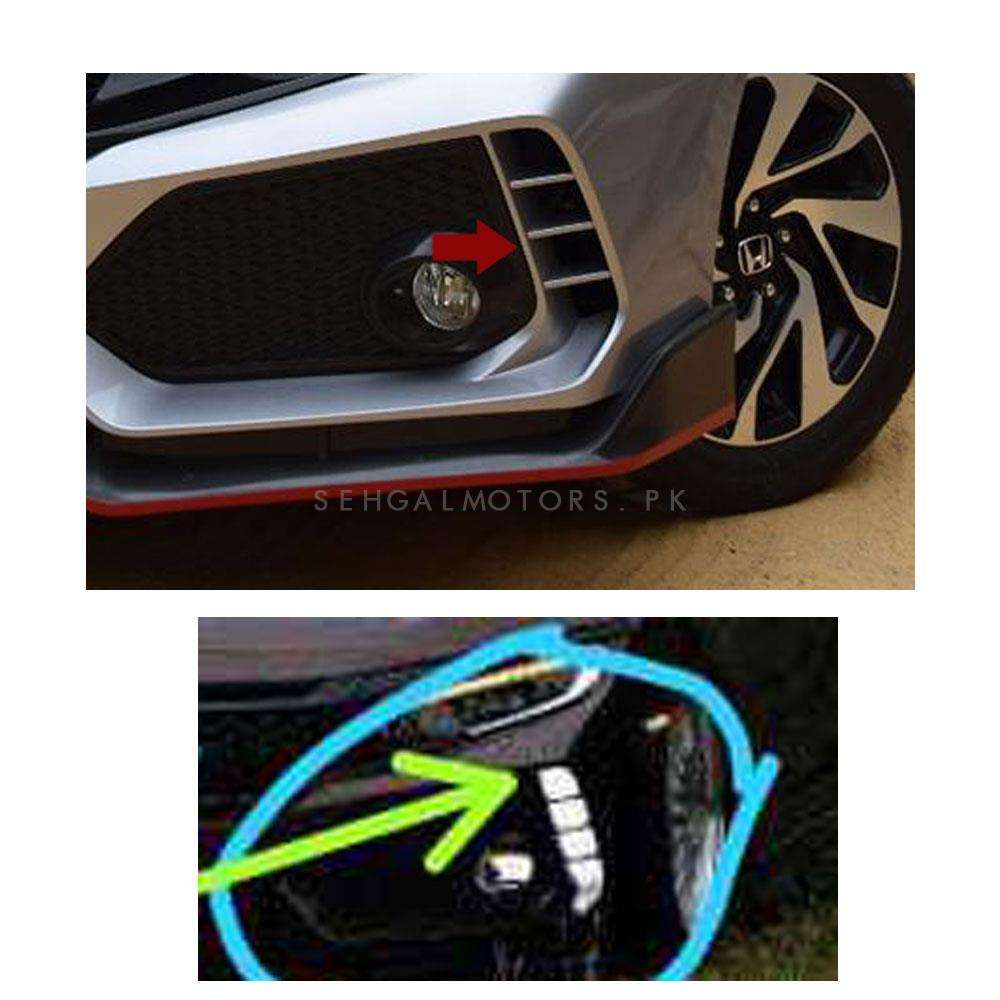 Honda Civic Type R Body Kit Front DRL In LED 2016 - 2021