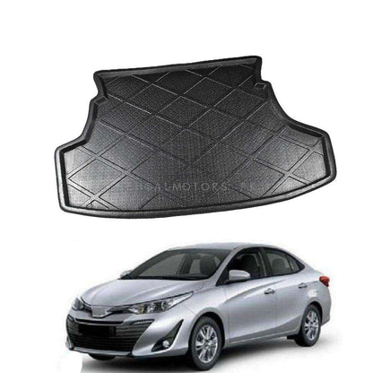 Toyota Yaris Foam Trunk Mat Black Mix Design 2020 - 2023 - Cargo Boot Liner Diggi Protection Tray Cover