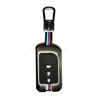 Toyota Yaris Metal Key Shell Case Cover 3 Buttons 2020 - 2026 - Replacement Casing