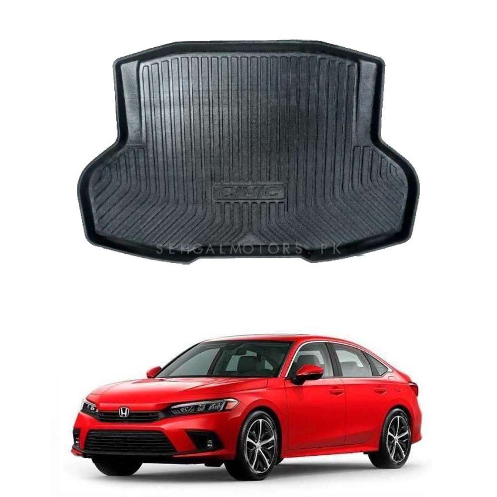 Honda Civic 5D TPE Trunk Mat Black 2022 - 2026 - Cargo Boot Liner Diggi Protection Tray Cover