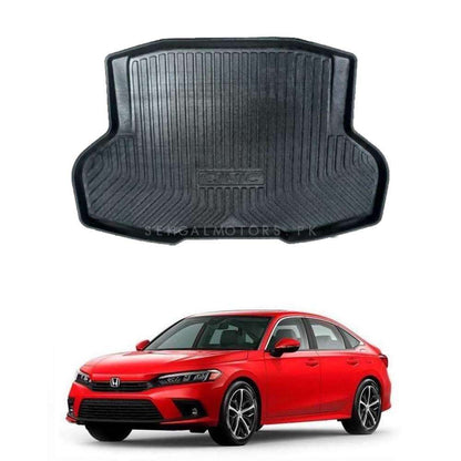 Honda Civic 5D TPE Trunk Mat Black 2022 - 2026 - Cargo Boot Liner Diggi Protection Tray Cover