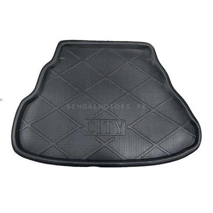 Honda City Foam Trunk Mat Black Mix Design 2009 - 2020 - Cargo Boot Liner Diggi Protection Tray Cover