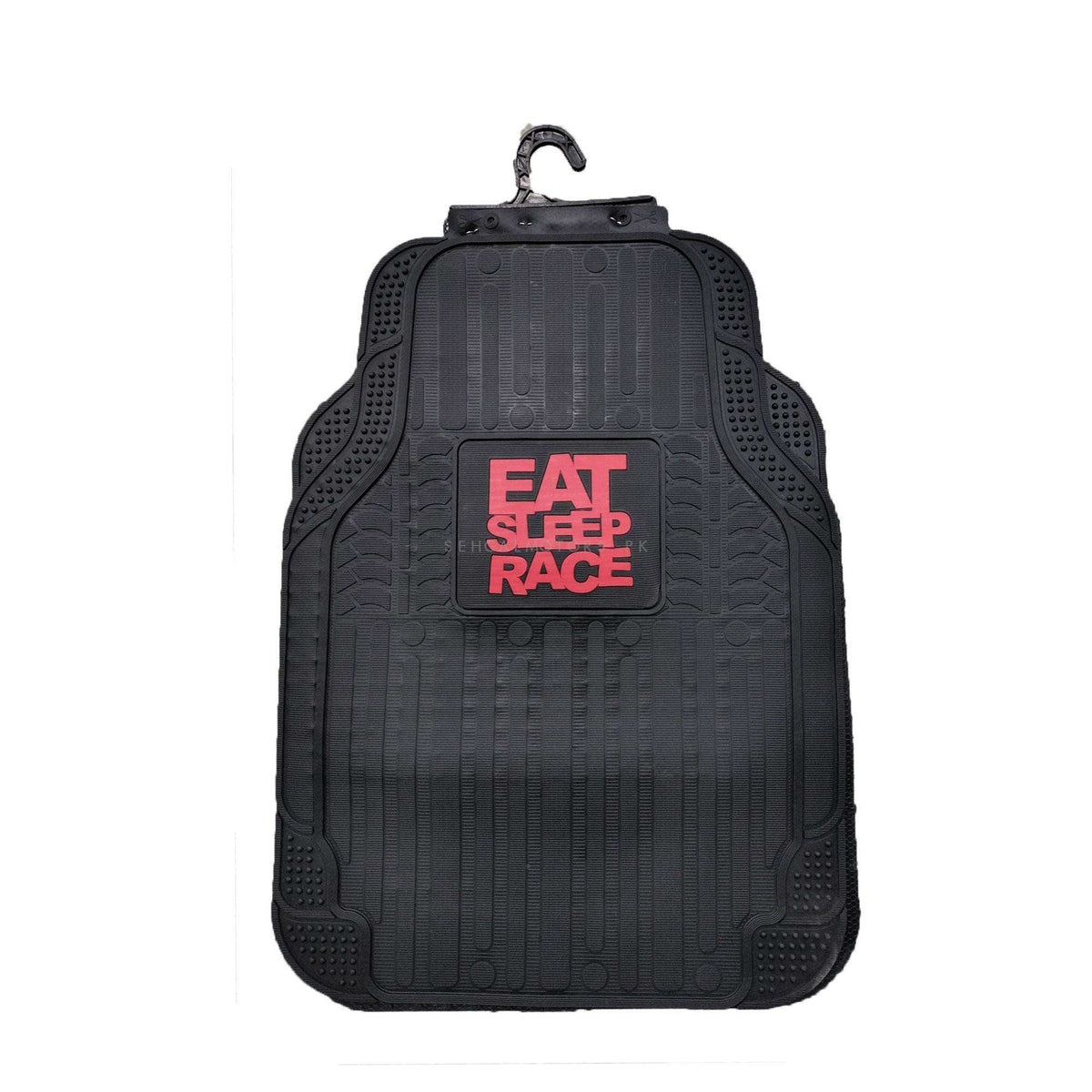Eat Sleep Race Universal PVC Rubber Floor Mat Mix Design 5 Pcs - Foot Mat For Car