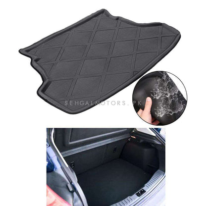 Toyota Yaris Foam Trunk Mat Black Mix Design 2020 - 2023 - Cargo Boot Liner Diggi Protection Tray Cover