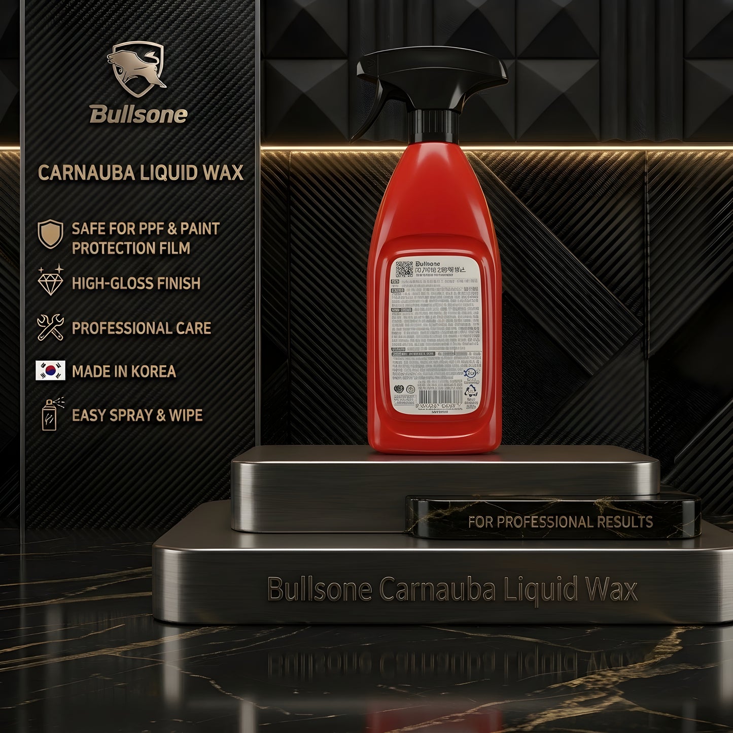 Bullsone Carnauba Liquid Wax | Premium Car Polish & PPF Safe High Gloss Protection