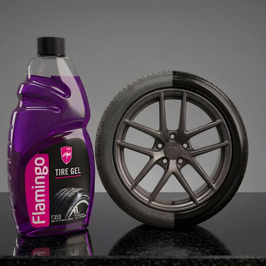 Flamingo Tire Gel | Long-Lasting Tire Shine &amp; UV Protection Gel