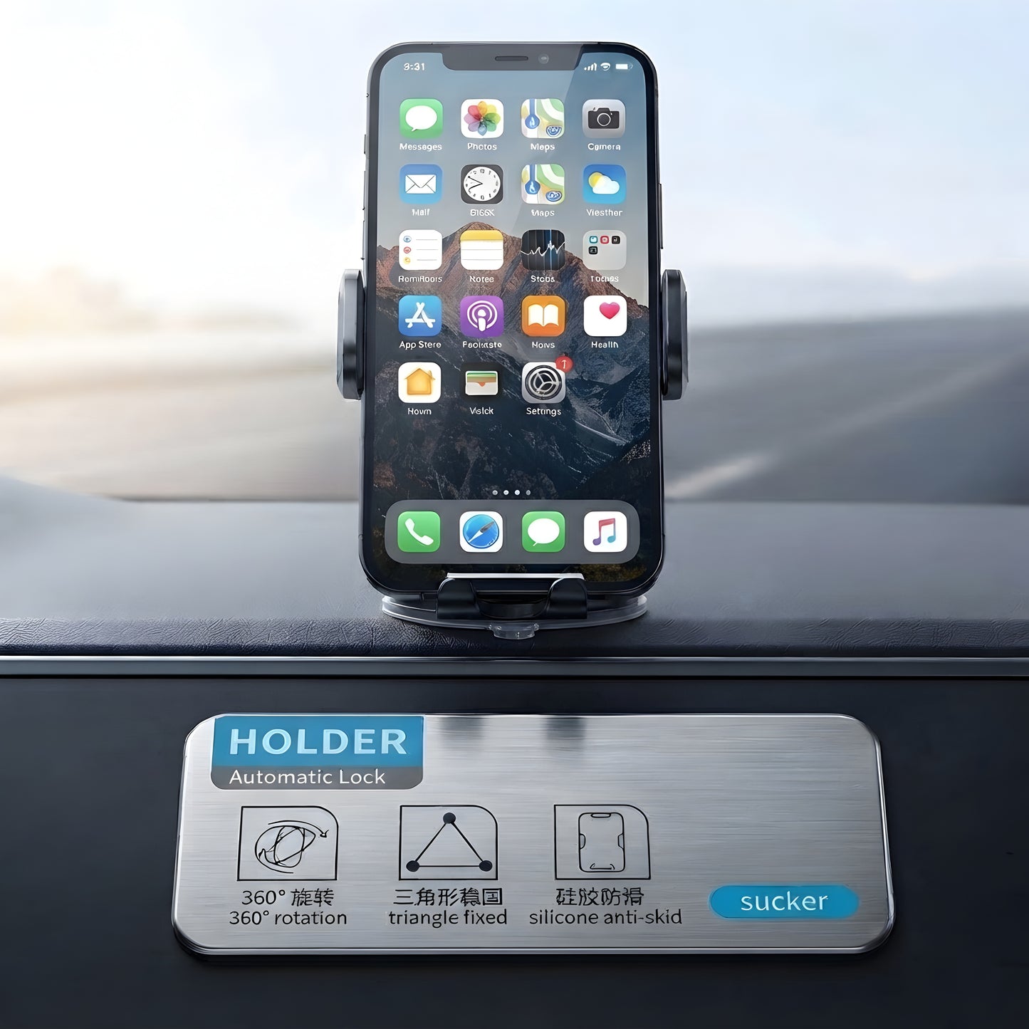 360° Dashboard Phone Holder