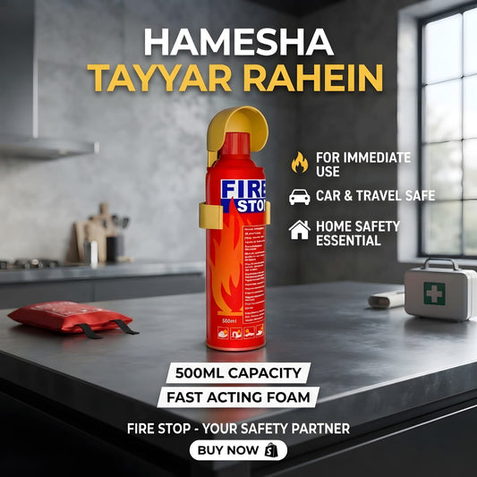 Fire Stop 500ml Portable Fire Extinguisher Spray Foam | Fast Acting Fire Suppressant for Car, Home & Kitchen