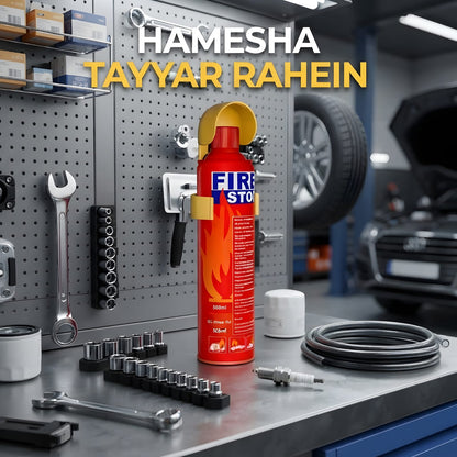 Fire Stop 500ml Portable Fire Extinguisher Spray Foam | Fast Acting Fire Suppressant for Car, Home & Kitchen