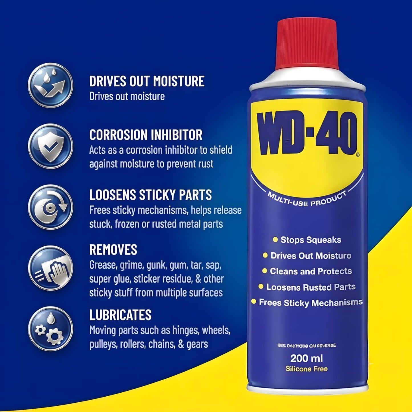 WD-40 Anti Rust  De-Rust Spray | Multi-Purpose Rust Remover Corrosion Protection