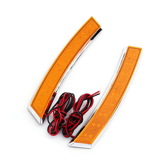 3M Colored Side Marker Fender LED Lamp Orange - Pair - | LED Side Marker Light Side Repeater Turn Signal Light LED Panel