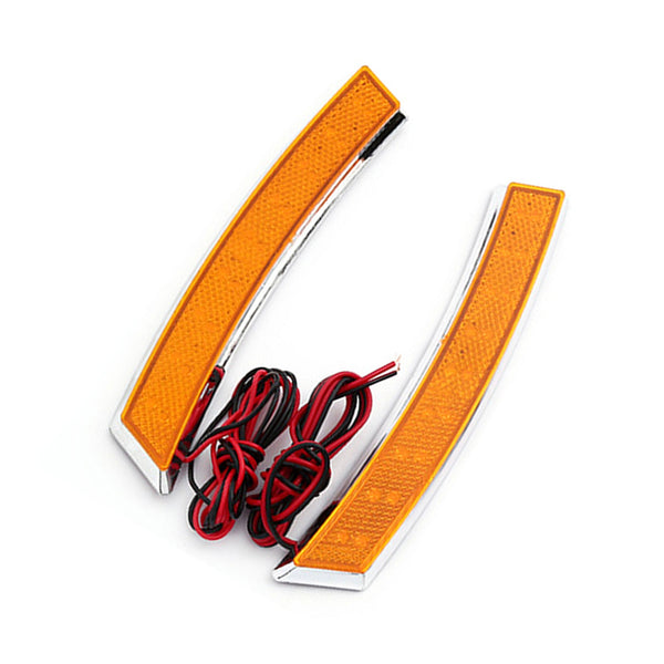 3M Colored Side Marker Fender LED Lamp Orange - Pair - | LED Side Marker Light Side Repeater Turn Signal Light LED Panel