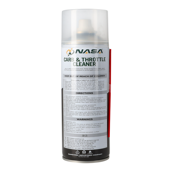 NASA Carburetor & Throttle Body Cleaner – Fast Carbon & Gum Removal 650ml